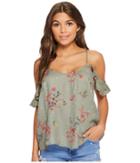 Roxy Dreamland Groove Top (olive Acamar) Women's Clothing