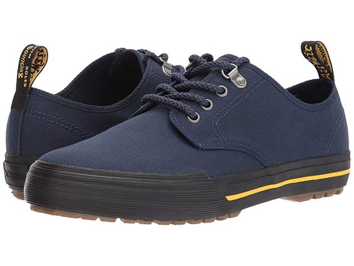 Dr. Martens Pressler 4-eye Shoe (navy 14oz. Canvas) Men's Shoes