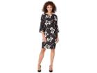 Tommy Hilfiger Tulip Print Dress (black/ballerina Pink) Women's Dress