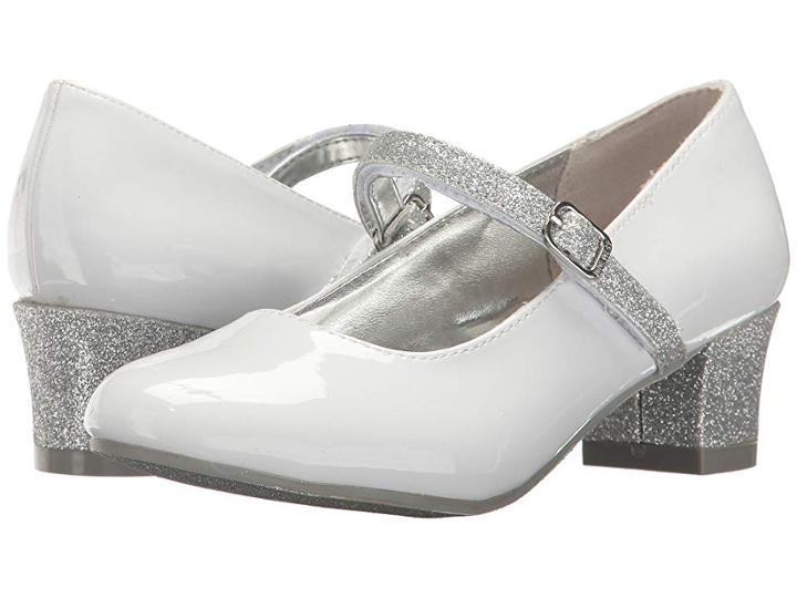 Nine West Kids Patrece (little Kid/big Kid) (white Patent) Girl's Shoes