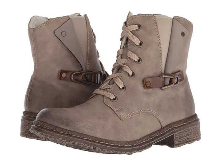 Rieker 74242 Paris 42 (kiesel/mogano/beige) Women's Shoes