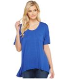 Heather Slouchy Pocket Tee (heather Pacific) Women's T Shirt