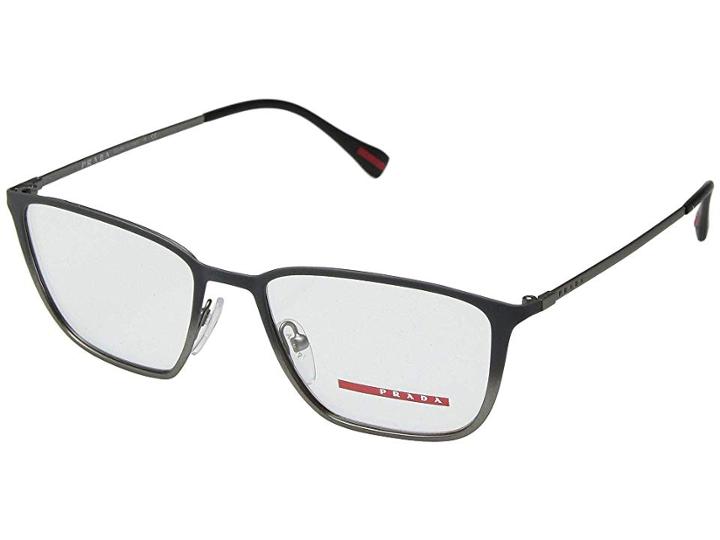 Prada 0ps 51hv (topaz Grey Gradient/gunmteal) Fashion Sunglasses