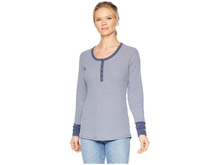 Columbia Along The Gorge Thermal Henley (nocturnal/eve) Women's Long Sleeve Pullover