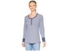 Columbia Along The Gorge Thermal Henley (nocturnal/eve) Women's Long Sleeve Pullover