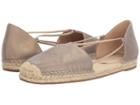 Eileen Fisher Lee (platinum Metallic Suede) Women's Flat Shoes