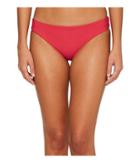 Red Carter Splice Dice Reversible Hipster Bikini Bottom (fancy) Women's Swimwear