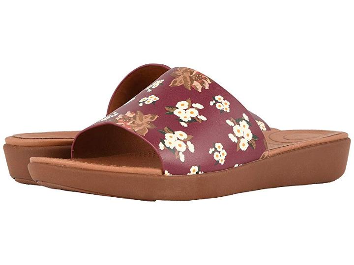 Fitflop Sola Slides (berry Mix) Women's Sandals