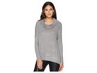 Jack By Bb Dakota Early Riser Cowl Neck Top (light Heather Grey) Women's Clothing