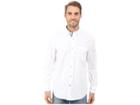 Nautica Solid Oxford L/s Woven Shirt (bright White) Men's Long Sleeve Button Up