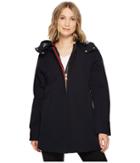 Vince Camuto Nautical Inspired Trench With Contrast Piping (midnight) Women's Coat
