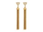 Rebecca Minkoff Triangle Tassel Earrings (gold) Earring