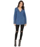 Free People Dreaming Of Denim Tunic (hendrix Blue) Women's Long Sleeve Pullover