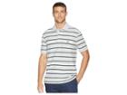 Nautica Short Sleeve Stripe Classic Deck (grey Heather) Men's Short Sleeve Knit