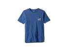 Vineyard Vines Kids Short Sleeve School Of Fish Flag Pocket T-shirt (toddler/little Kids/big Kids) (moonshine) Boy's T Shirt