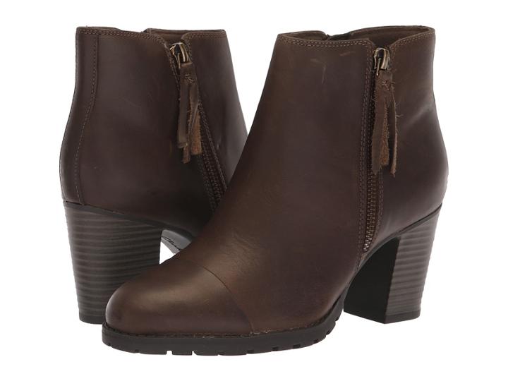 Clarks Verona Peach (olive Leather) Women's Shoes