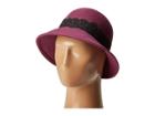 San Diego Hat Company Wfh8037 Cloche With Black Lace Trim (magenta) Caps