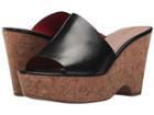 Diane Von Furstenberg Bonnie (black Matte Leather) Women's Shoes