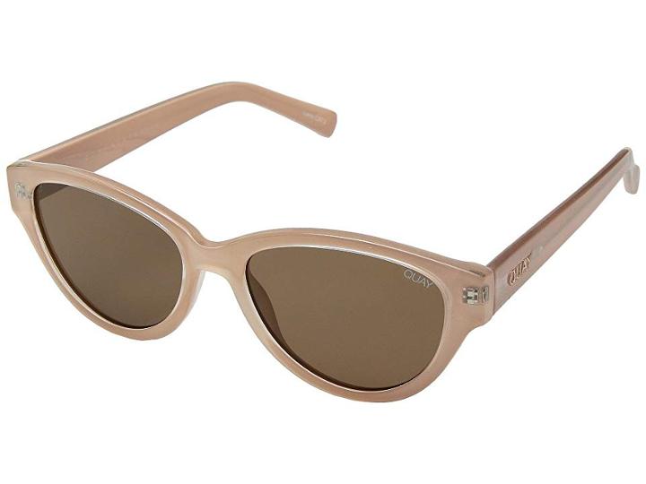 Quay Australia Rizzo (cream/brown) Fashion Sunglasses