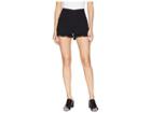 Jack By Bb Dakota Weekend Warrior Textured Rayon Ruffle Shorts (black) Women's Shorts