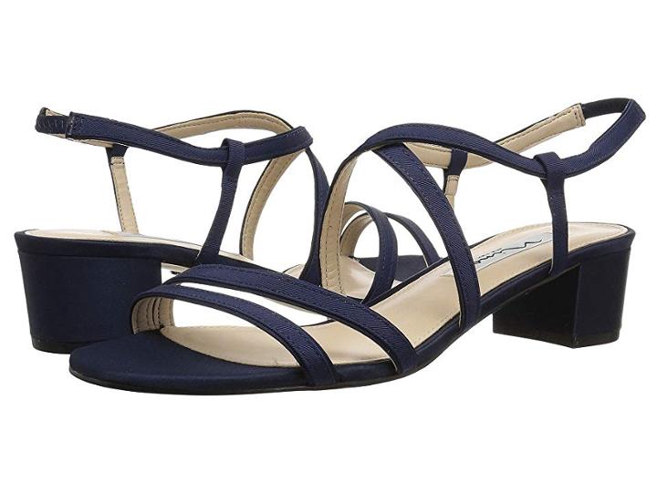 Nina Gaelen (navy Mini Matte Faille) Women's 1-2 Inch Heel Shoes