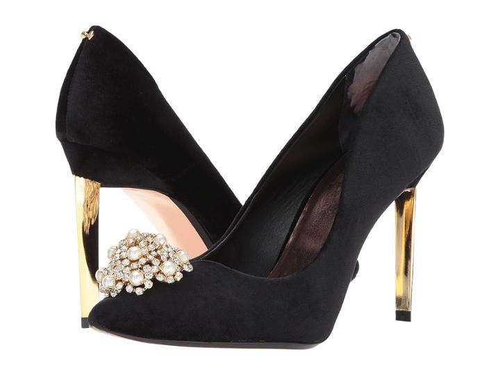 Ted Baker Peetch (black/black Textile) High Heels
