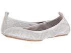 Yosi Samra Embossed Snake Leather (white) Women's Shoes