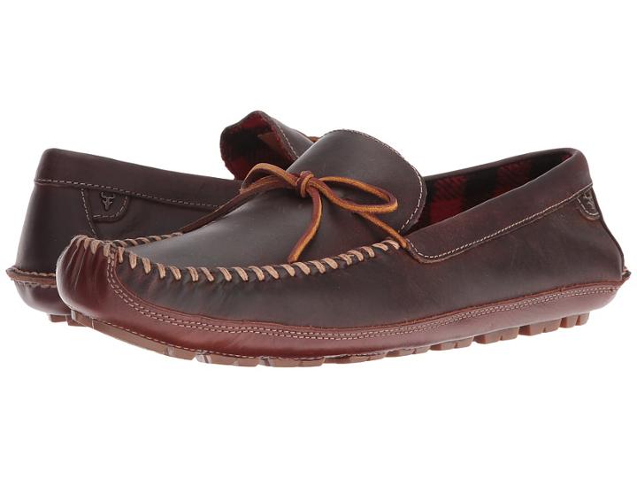 Trask Polson (brown American Steer/buffalo Plaid) Men's Slippers
