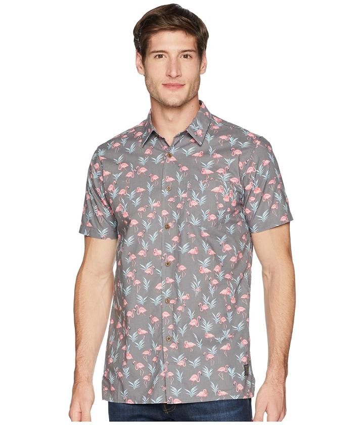 Rip Curl Flaminko Short Sleeve Shirt (black) Men's Clothing