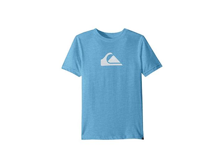 Quiksilver Kids Comp Logo Ii Tee (toddler/little Kids) (malibu Heather) Boy's T Shirt