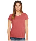 Alternative Cotton Jersey Vintage Tee (red Pigment) Women's T Shirt