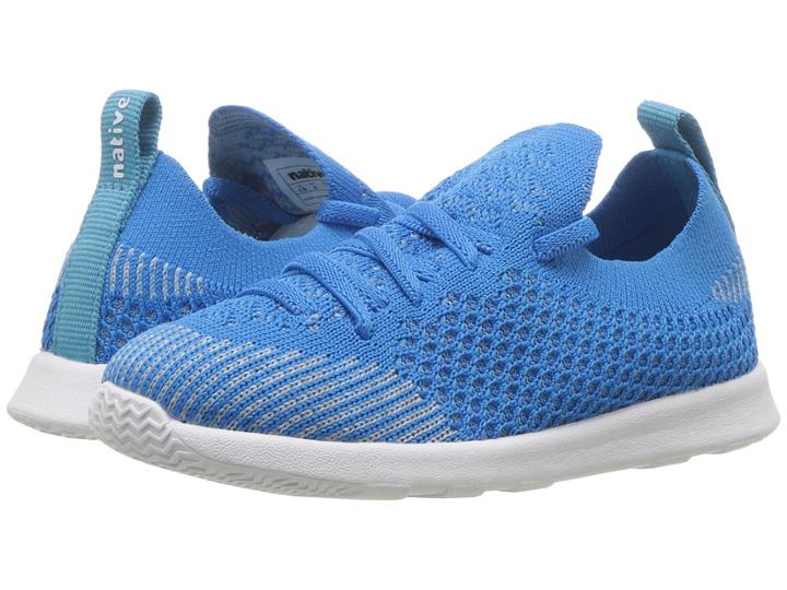 Native Kids Shoes Ap Mercury Liteknit (toddler/little Kid) (wave Blue/shell White) Kids Shoes