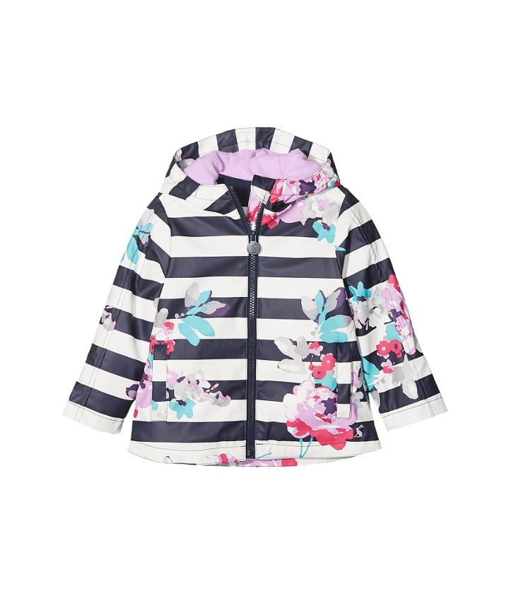 Joules Kids Printed Rubber Coat (toddler/little Kids/big Kids) (margate Floral) Girl's Coat
