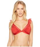 Laundry By Shelli Segal Scallop Lace Ruffle Bikini Top (spice) Women's Swimwear