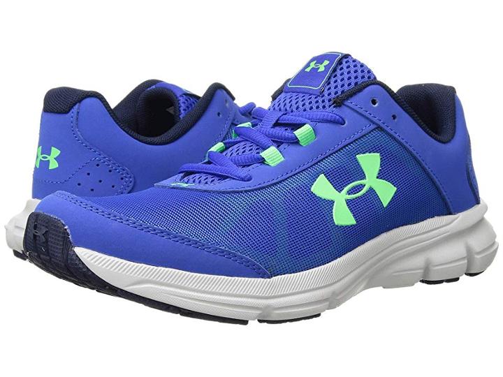 Under Armour Kids Ua Bgs Rave 2 (big Kid) (team Royal/aluminum/arena Green) Boys Shoes