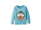 Joules Kids Applique Jersey Top (toddler/little Kids) (blue Marl Bear) Boy's T Shirt