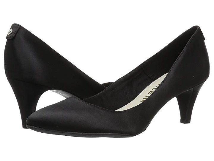 Anne Klein Rosalie (black Satin) High Heels