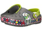 Crocs Kids Crocband Fun Lab Buzz Lights Clog (toddler/little Kid) (slate Grey) Kids Shoes