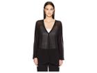 Eileen Fisher V-neck Cardigan (black) Women's Sweater