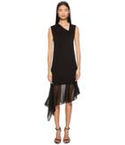 Neil Barrett Techno Knit Asymmetric Dress (black) Women's Dress