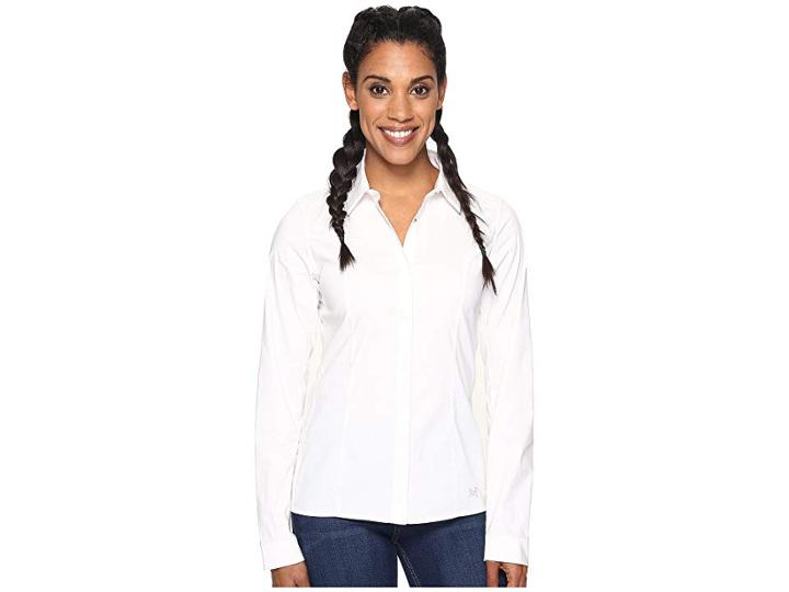 Arc'teryx A2b Long Sleeve Shirt (white) Women's Clothing