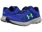 Under Armour Kids Ua Bps Rave 2 Ac (little Kid) (team Royal/aluminum/arena Green) Boys Shoes