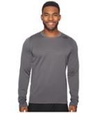 Adidas Athlete Id Long Sleeve Cover-up (grey 5) Men's Long Sleeve Pullover
