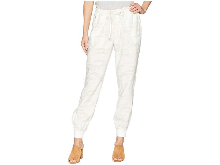Sanctuary Troop Camo Linen Jogger (white Camo) Women's Casual Pants