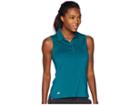 Adidas Golf Ultimate Sleeveless Polo (mystery Green) Women's Sleeveless