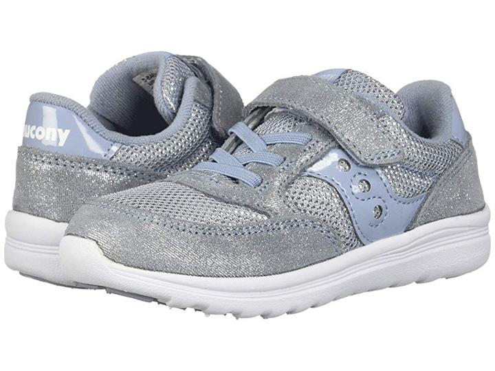 Saucony Kids Originals Jazz Lite (toddler/little Kid) (blue Sparkle) Girls Shoes