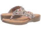 Minnetonka Scarlet (cream Needlepoint) Women's Shoes