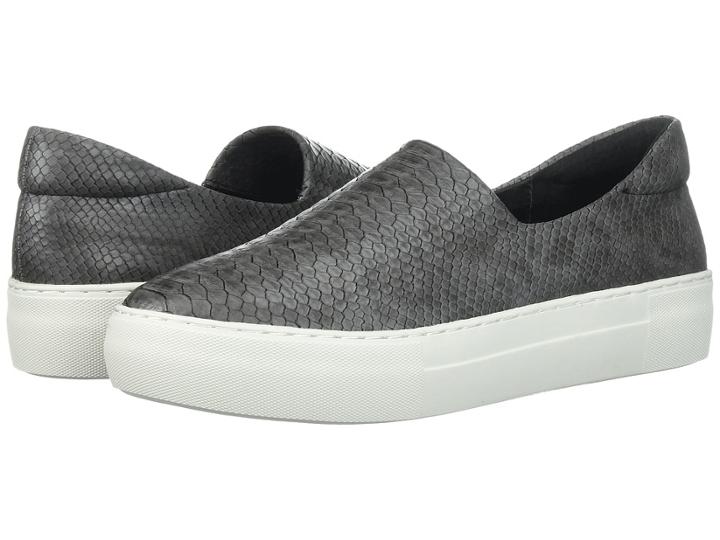 J/slides Ariana (dark Grey Embossed Lux) Women's Shoes
