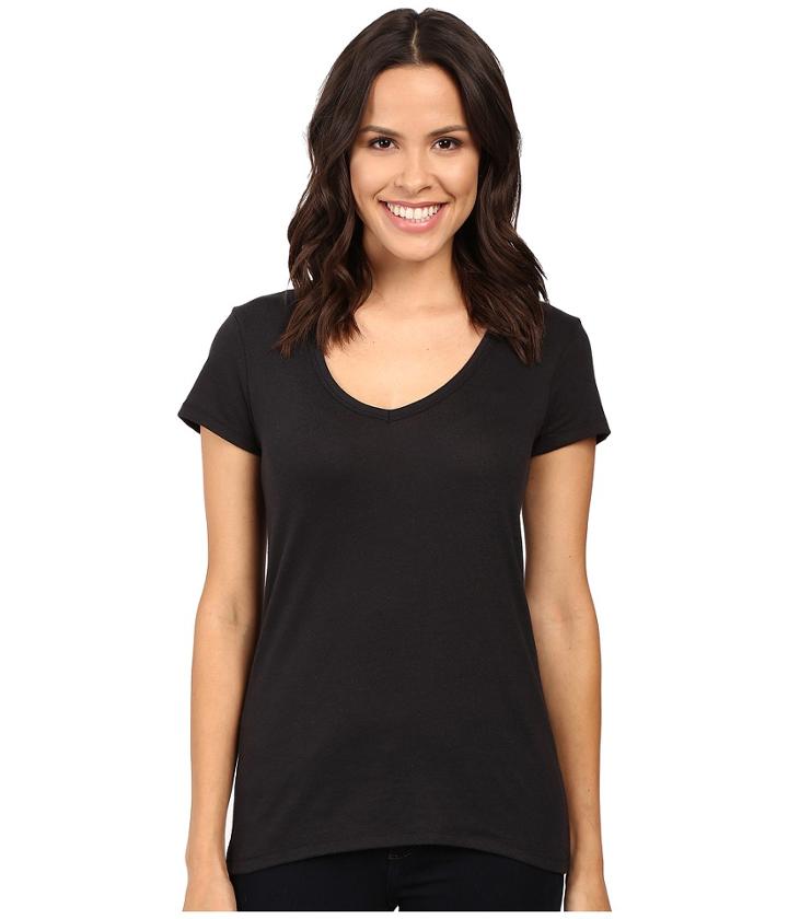 Alternative Vintage 50/50 The Keepsake V-neck Top (black) Women's T Shirt
