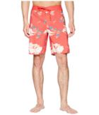 Brixton Barge Trunks (red/cream) Men's Swimwear